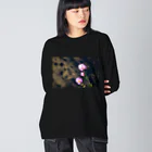 ここれあのコスモスシルエット Big Long Sleeve T-Shirt