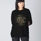 キッズモード某の葵の迷彩御紋と歴戦ロゴ Big Long Sleeve T-Shirt