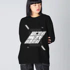 IENITY　/　MOON SIDEのしにたいけどでもいきたい #BLACK Big Long Sleeve T-Shirt