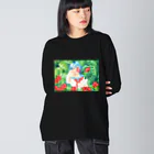 明星ヨウの夏の花 Big Long Sleeve T-Shirt