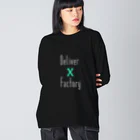 Deliver X Factoryの当社ロゴグッズ ビッグシルエットロングスリーブTシャツ