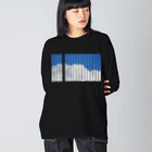 のゆきのしゃしーんのシマシマ雲雲 Big Long Sleeve T-Shirt