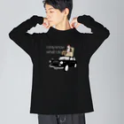 キッズモード某のレトロカーと太マユ社長(濃色用)(忘れさ去られたネタシリーズ) Big Long Sleeve T-Shirt