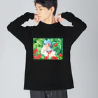 明星ヨウの夏の花 Big Long Sleeve T-Shirt