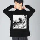 Flowing Art のノワールローズ Big Long Sleeve T-Shirt