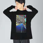 gpjt_753-dmの街並み ビッグシルエットロングスリーブTシャツ