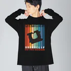 kg_shopのBREAD CLIP -Retro Design- ビッグシルエットロングスリーブTシャツ