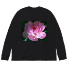 akane_art（茜音工房）の癒しの風景（ハス） Big Long Sleeve T-Shirt