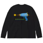 Teal Blue CoffeeのShoot the ray gun! ビッグシルエットロングスリーブTシャツ