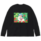 明星ヨウの夏の花 ビッグシルエットロングスリーブTシャツ