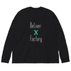 Deliver X Factoryの当社ロゴグッズ ビッグシルエットロングスリーブTシャツ