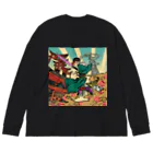 縷◈MADE◈紅のTOKYO NINJYA Big Long Sleeve T-Shirt