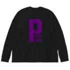 Bootleg BustersのPeople purple ビッグシルエットロングスリーブTシャツ