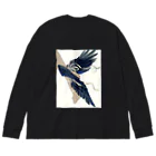 chammaの燕のタラリア ビッグシルエットロングスリーブTシャツ