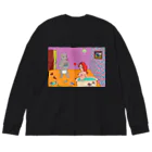 ピンクスキーのお店の愛の生活 Big Long Sleeve T-Shirt