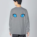 tomokomiyagamiの背中に目あり_猫目 Big Long Sleeve T-Shirt