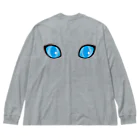 tomokomiyagamiの背中に目あり_猫目 Big Long Sleeve T-Shirt