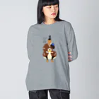 キッズモード某のほっとする家康 Big Long Sleeve T-Shirt