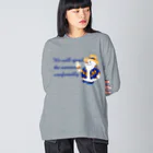 キッズモード某の真夏のスノーマン Big Long Sleeve T-Shirt