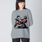 NinjaSamurai shopのNinjaSamurai fashionableシリーズ Big Long Sleeve T-Shirt