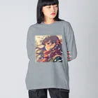 　  　✤ れもん＆ルイ✤の🌼 “Miyuki” Big Long Sleeve T-Shirt