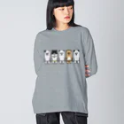 mamezoのみんな仲良し Big Long Sleeve T-Shirt