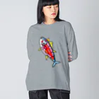 まめのき。のまぐろ部位② Big Long Sleeve T-Shirt