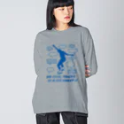 キッズモード某のクールトリックス（単色Vr) ビッグシルエットロングスリーブTシャツ