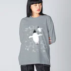 123izmの泳ぐアデリーペンギン Big Long Sleeve T-Shirt