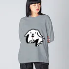 uncle momoの【uncle momo】ロゴ Big Long Sleeve T-Shirt