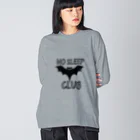 Vibin Designsのおもしろコウモリ寝ない Big Long Sleeve T-Shirt