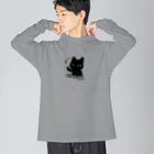 いよかん shopのジャーンねこ ビッグシルエットロングスリーブTシャツ