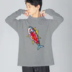 まめのき。のまぐろ部位② Big Long Sleeve T-Shirt