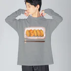 Ralriruのウサギといなり寿司（いきもの×たべものシリーズ） Big Long Sleeve T-Shirt