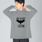 Vibin Designsのおもしろコウモリ寝ない Big Long Sleeve T-Shirt