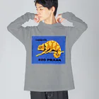 YS VINTAGE WORKSのチェコ・プラハ動物園　カメレオン Big Long Sleeve T-Shirt