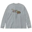 キッズモード某の迷彩ヒポポタマス Big Long Sleeve T-Shirt