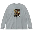 みにゃ次郎のMysterious Big Long Sleeve T-Shirt