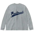 PoooompadoooourのRailroadsロゴ　あお Big Long Sleeve T-Shirt