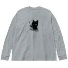 いよかん shopのジャーンねこ ビッグシルエットロングスリーブTシャツ