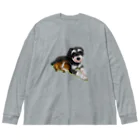 M-SUZURIのモルシュナ2☆ポップクリア Big Long Sleeve T-Shirt