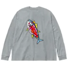 まめのき。のまぐろ部位② Big Long Sleeve T-Shirt