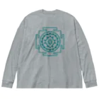 369 Ancient Designsの曼陀羅シリーズ#1 ビッグシルエットロングスリーブTシャツ