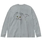 sirayuki のゆっこさんちの猫 ビッグシルエットロングスリーブTシャツ