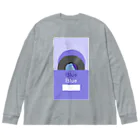 gumiの推し色★Blue レコード Big Long Sleeve T-Shirt