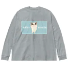 小鳥と映画館のネコマニア 背景あり Big Long Sleeve T-Shirt