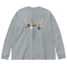 noe_to_meg (ノエとめぐ)の2022春フレブル服non.booコラボ【フレブル×花チャーム】 Big Long Sleeve T-Shirt