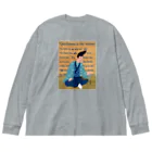 キッズモード某の蒼き義経 Big Long Sleeve T-Shirt