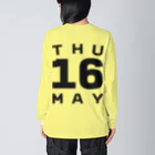 XlebreknitのThursday, 16th May ビッグシルエットロングスリーブTシャツ