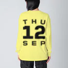 XlebreknitのThursday, 12th September Big Long Sleeve T-Shirt